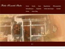 Tablet Screenshot of bella-kosmetikstudio.com